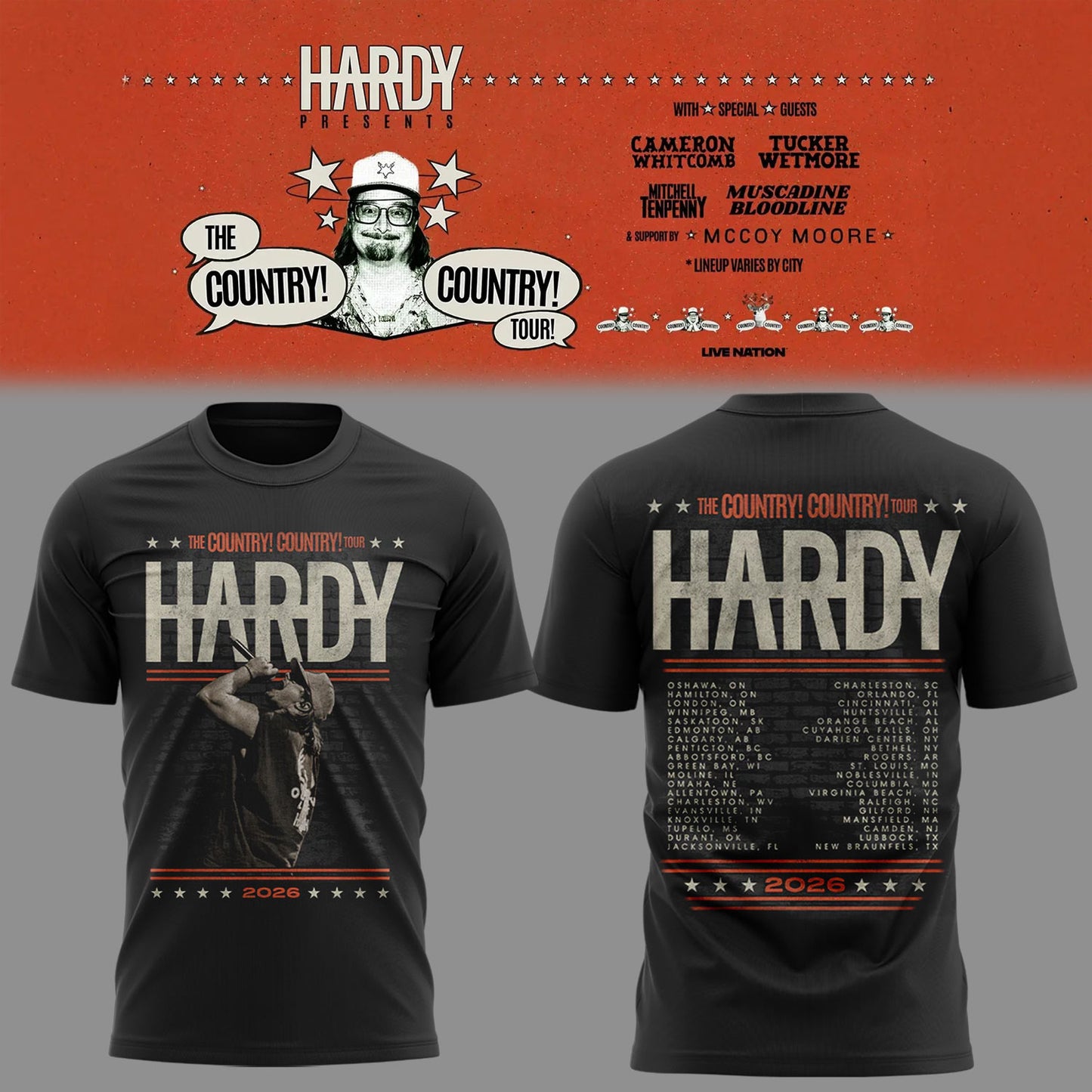 Limited Edition The Country! Country! Tour 🤠🎸Shirt-KC05222624
