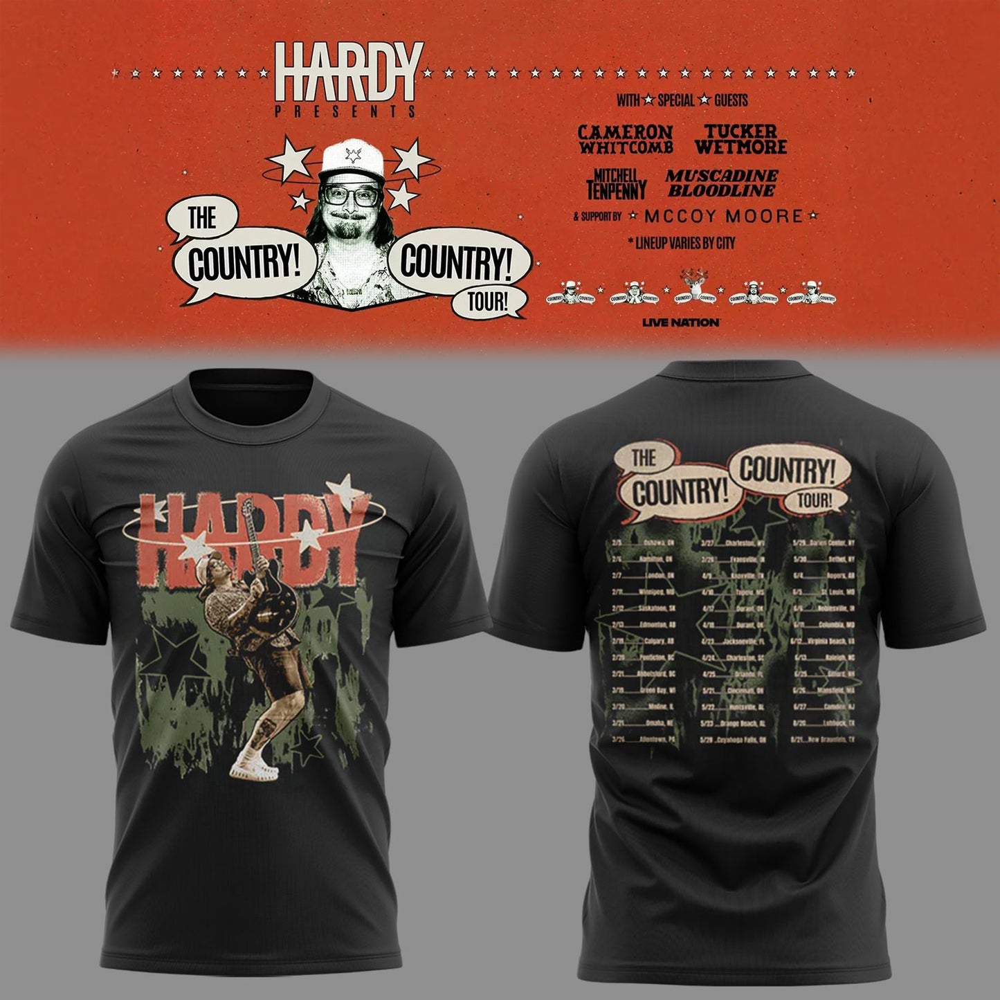 Limited Edition The Country! Country! Tour 🤠🎸Shirt-KC05222625