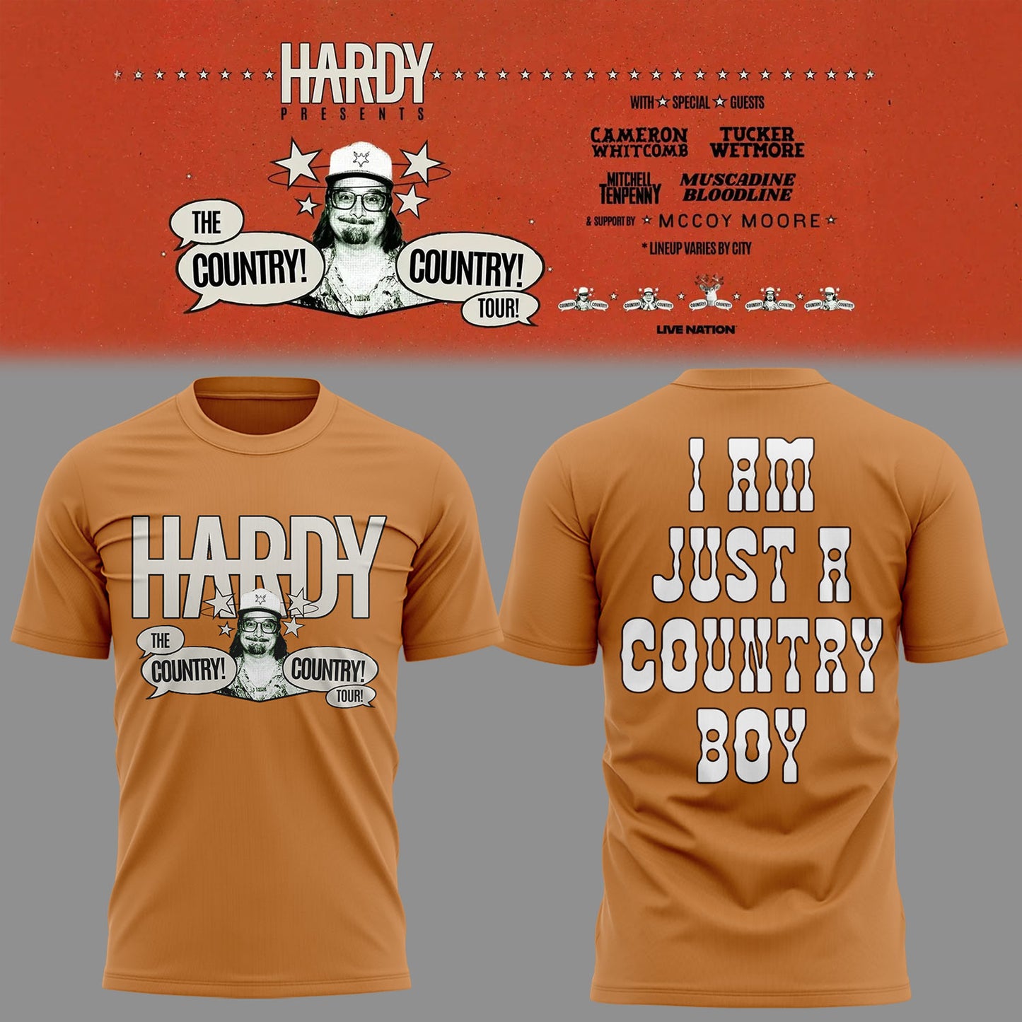 Limited Edition The Country! Country! Tour 🤠🎸Shirt-KC05222629