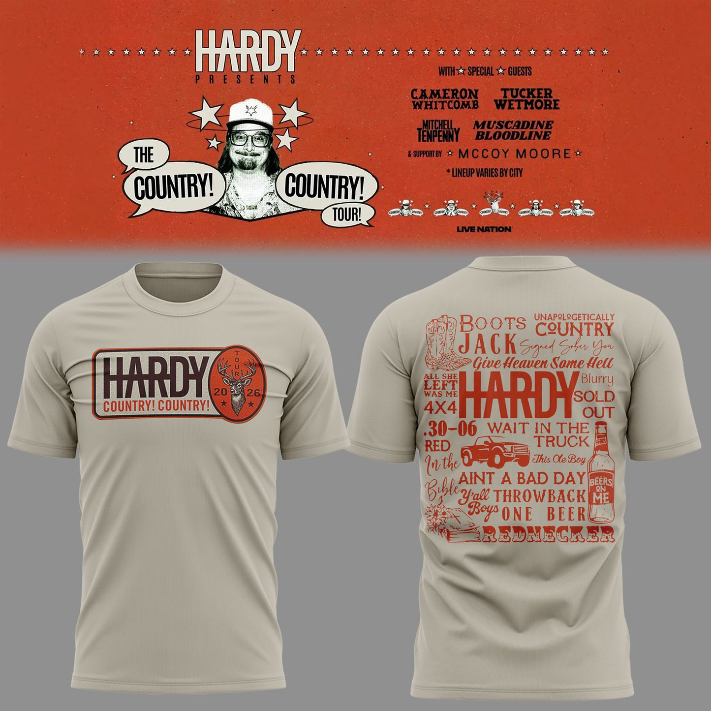 Limited Edition The Country! Country! Tour 🤠🎸Shirt-KC05222630
