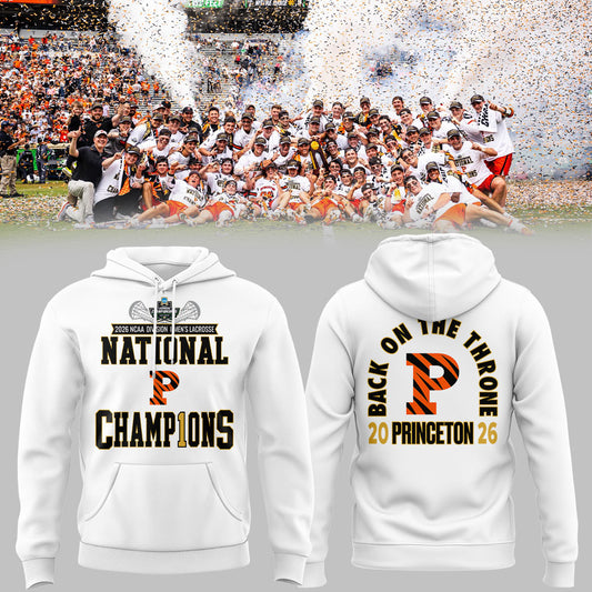 Limited Edition Princeton Men’s Lacrosse National Champions Lacrosse 2026 Hoodie