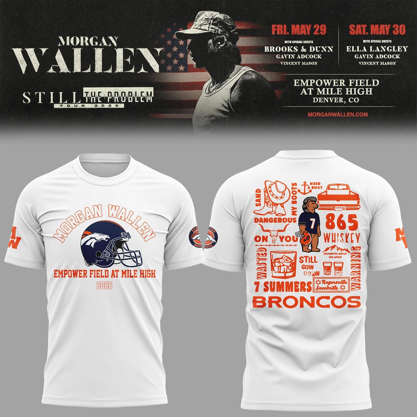 Limited Edition Still The Problem Tour 2026 At Empower Field at Mile High, Denver Shirt