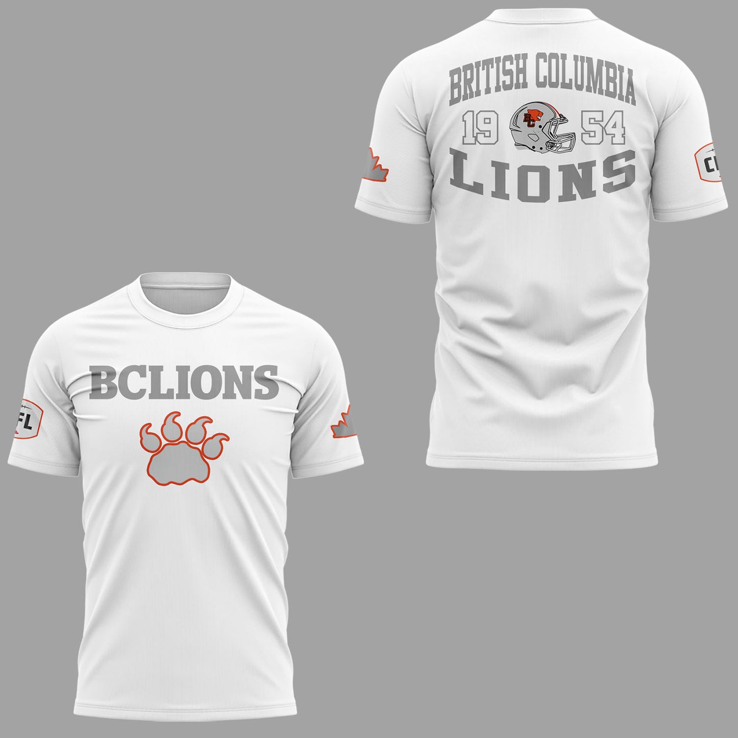 Limited Edition BC Lions “Pacific Frost” TShirt-KC06042604