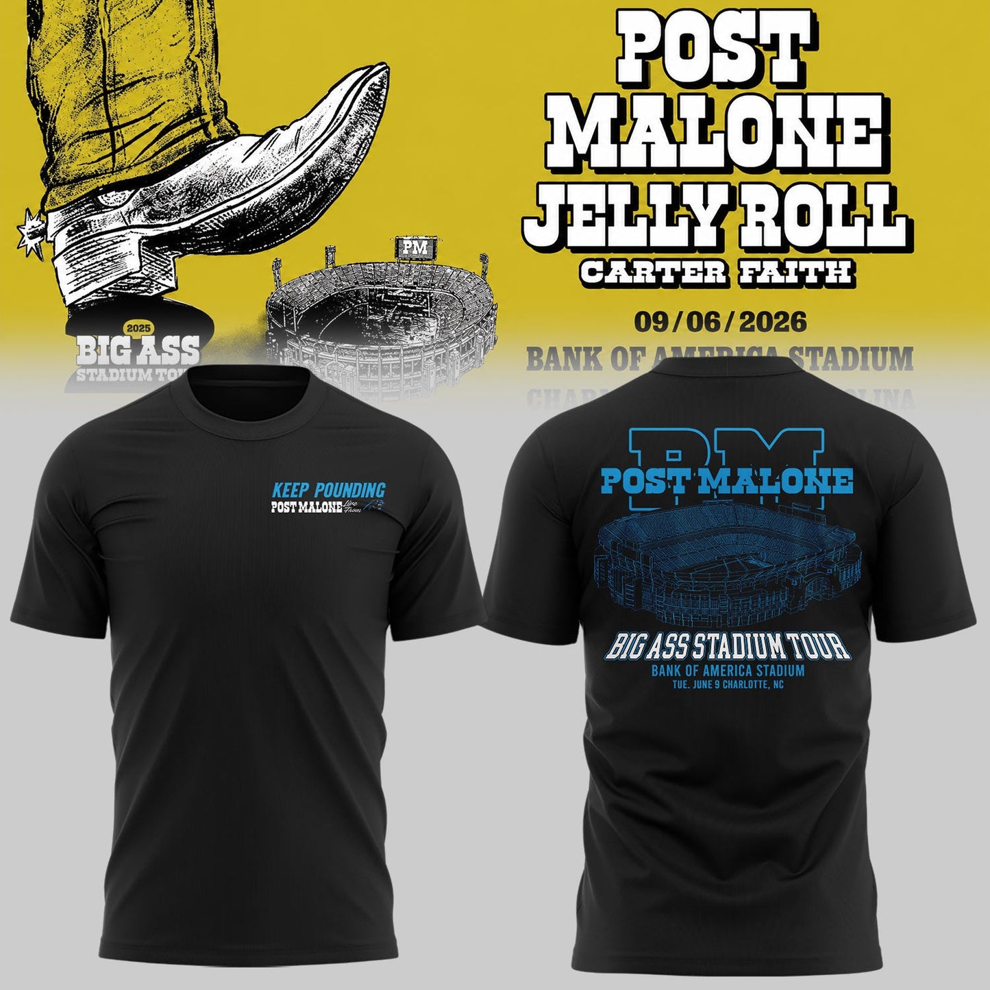 The BIG ASS Stadium Tour 2026 At Bank of America Stadium Charlotte, North Carolina Shirt