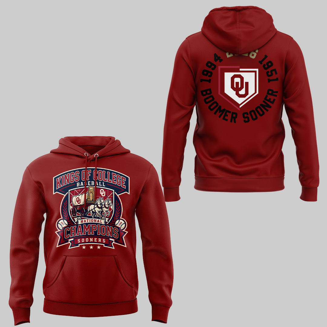 Sooners Baseball ⚾2026 National Champions 🏆Hoodie-KC06232602