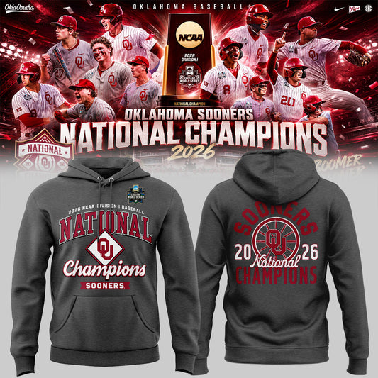 Sooners Baseball ⚾2026 National Champions 🏆Hoodie-KC06232604