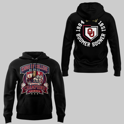 Sooners Baseball ⚾2026 National Champions 🏆Hoodie-KC06232606