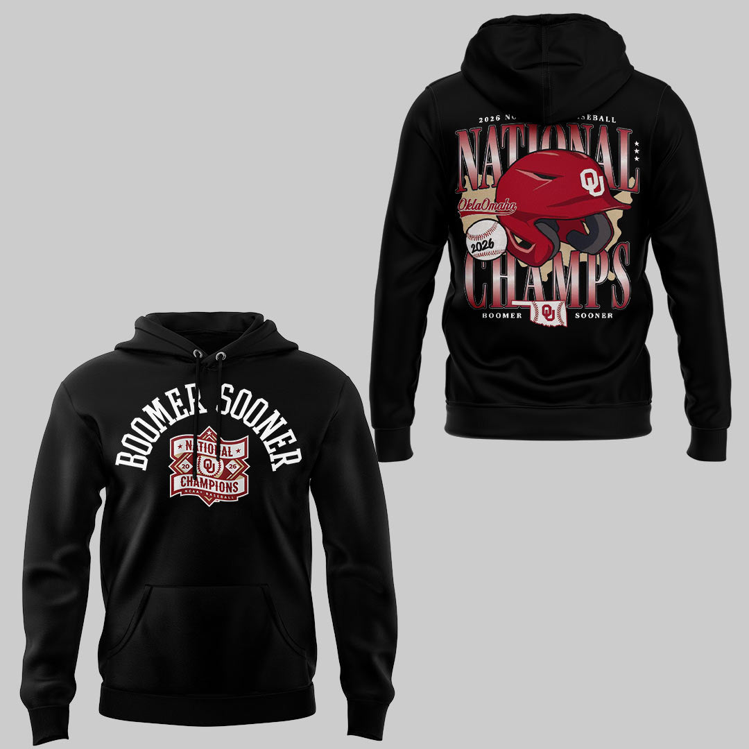 Sooners Baseball ⚾2026 National Champions 🏆Hoodie-KC06232607
