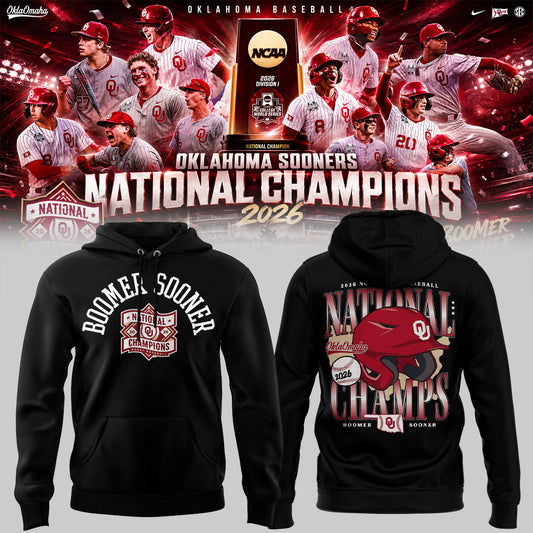 Sooners Baseball ⚾2026 National Champions 🏆Hoodie-KC06232607