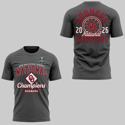 Sooners Baseball ⚾2026 National Champions 🏆Shirt-KC06232608
