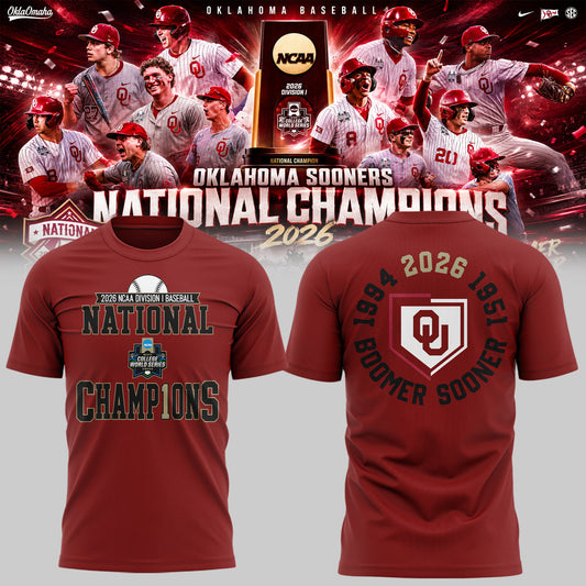 Sooners Baseball ⚾2026 National Champions 🏆Shirt-KC06232609