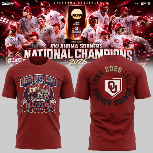Sooners Baseball ⚾2026 National Champions 🏆Shirt-KC06232610