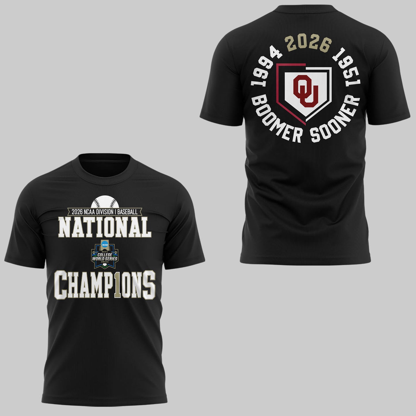 Sooners Baseball ⚾2026 National Champions 🏆Shirt-KC06232612