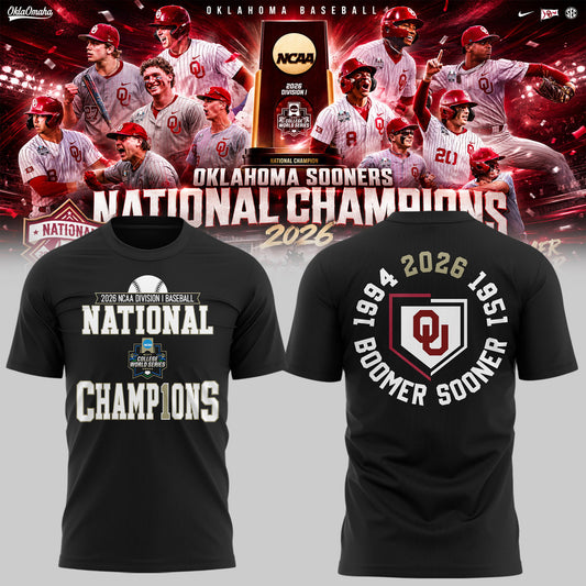 Sooners Baseball ⚾2026 National Champions 🏆Shirt-KC06232612