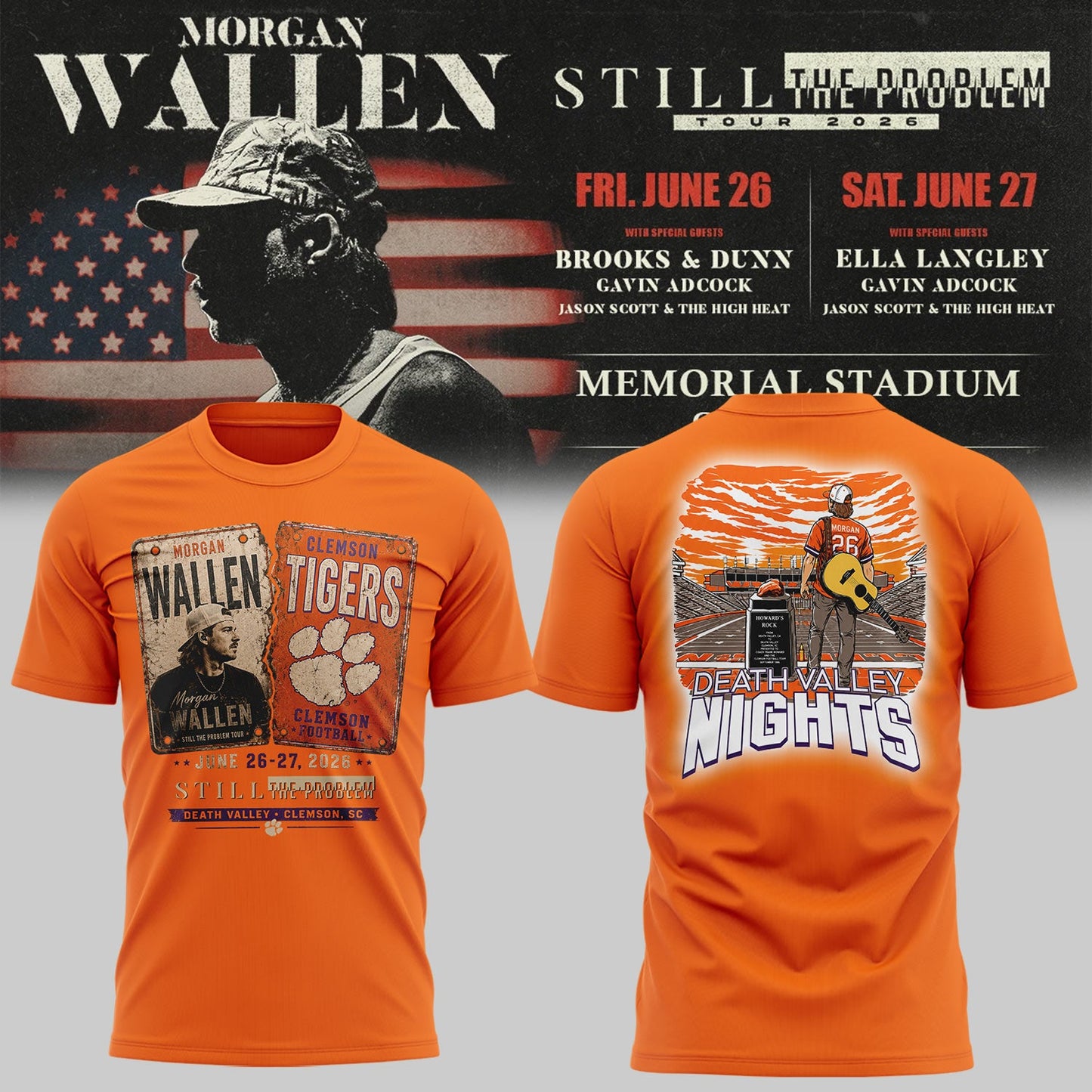 MW “Still The Problem Tour”at Clemson Memorial Stadium Shirt