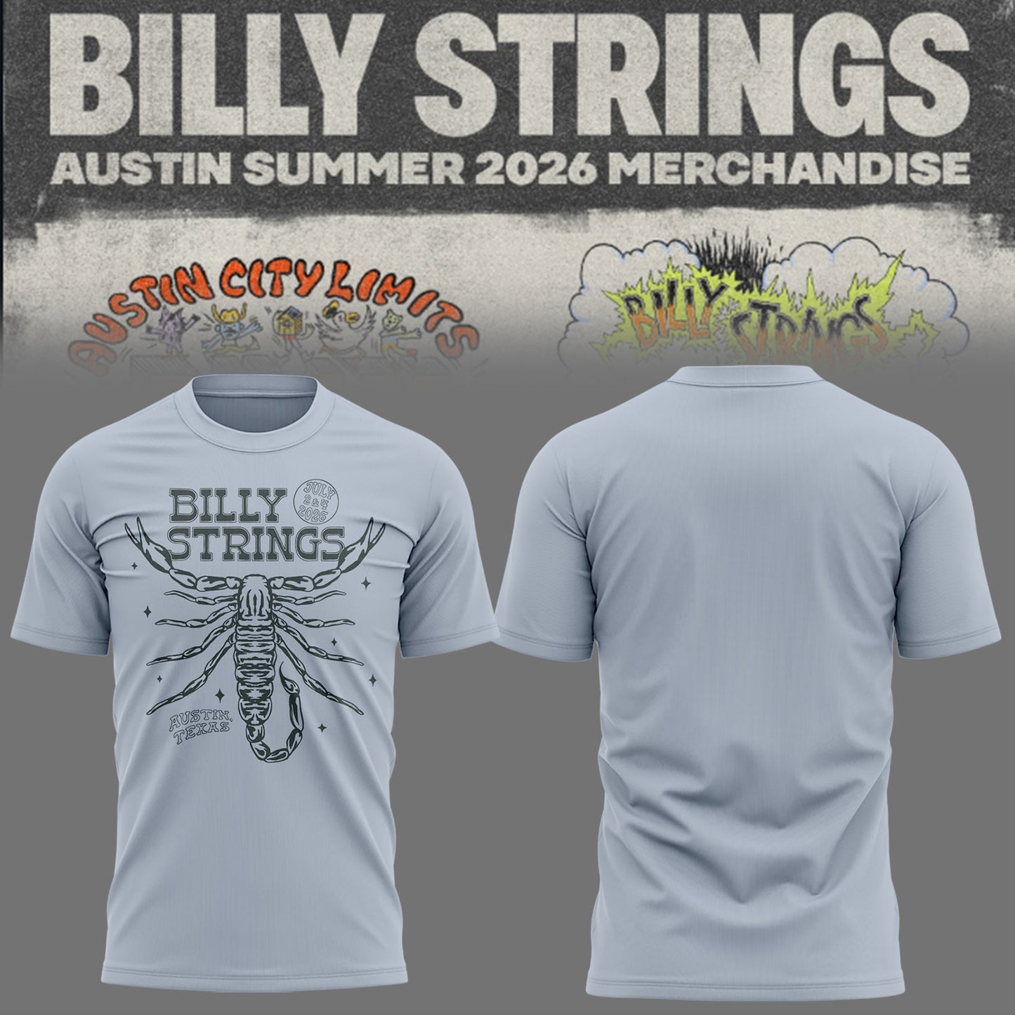 Limited Edition Billy Strings tour 2026 tshirt-KC07032618