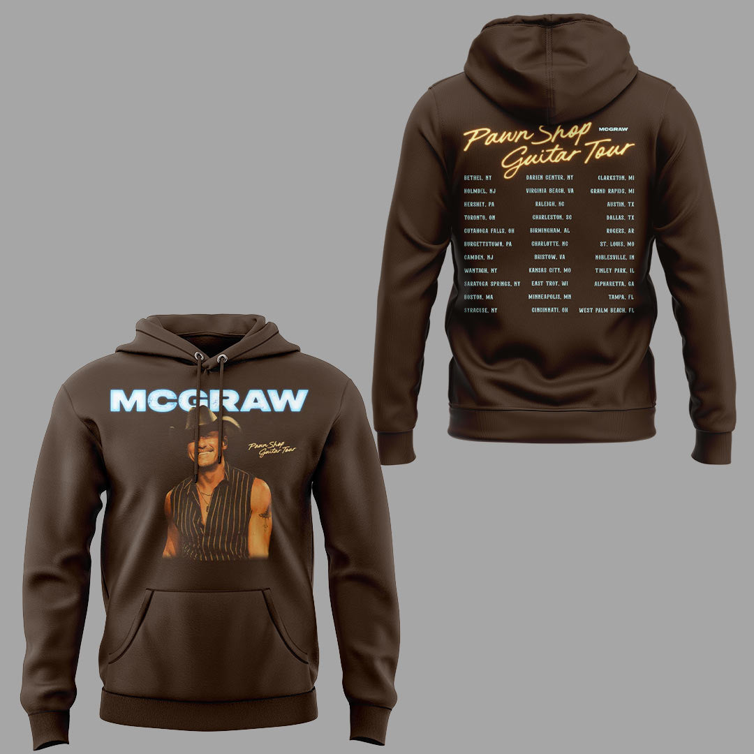 Limited Edition Pawn Shop Guitar Tour 2026 At Bethel, NY Hoodie