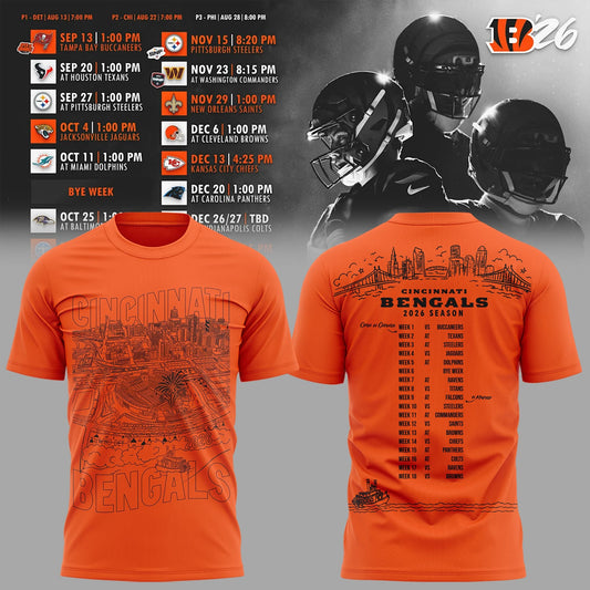 Limited Edition 2026 Schedule Skyline Tshirt