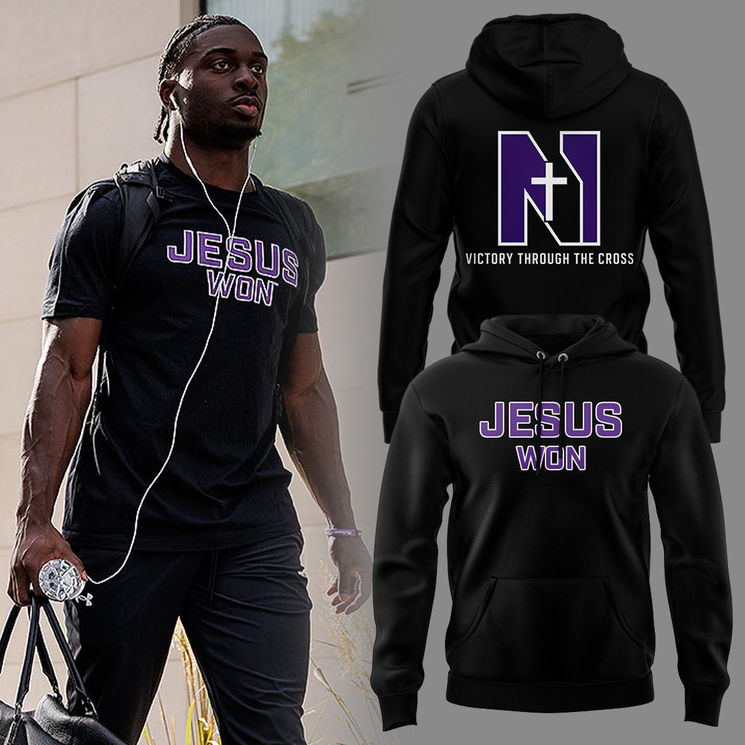 Limited Editon Northwestern- “Jesus won” Hoodie-KC11072507