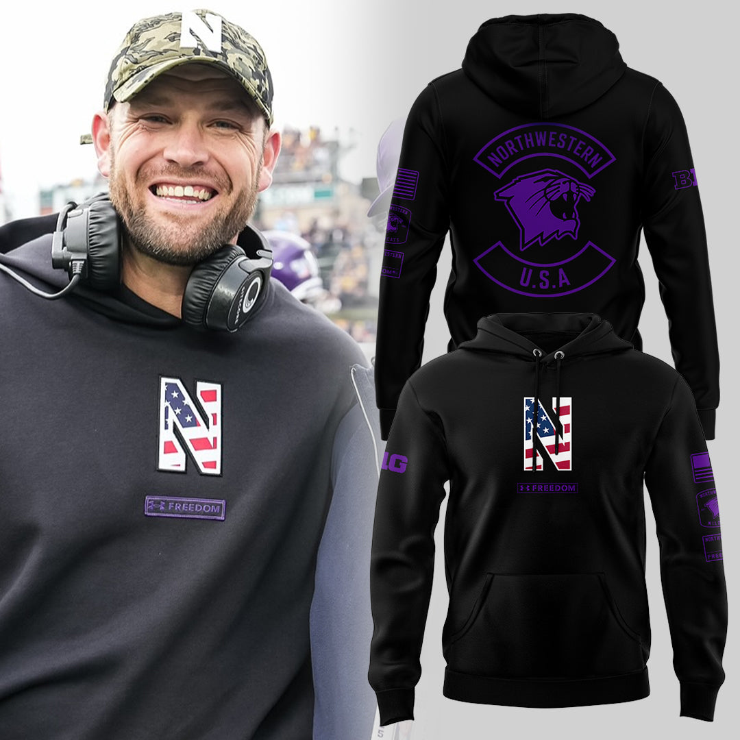 Limited Editon Northwestern Military Hoodie-KC11172531