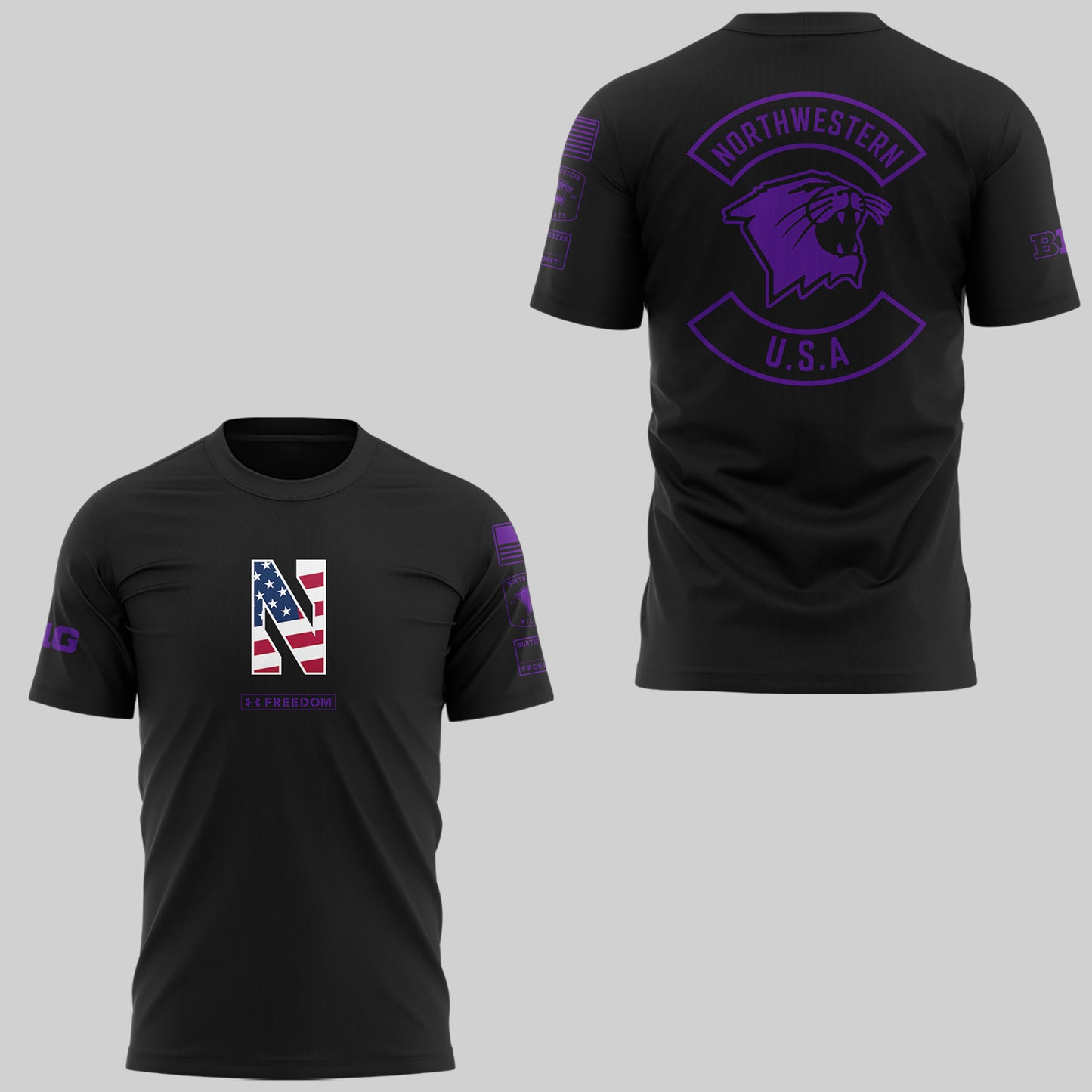 Limited Edition Northwestern Military Shirt-KC11172534