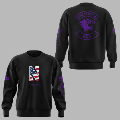 Limited Edition Northwestern Military Sweatshirt-KC11172536