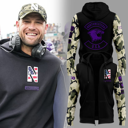 Limited Editon Northwestern Military Hoodie-KC11172539