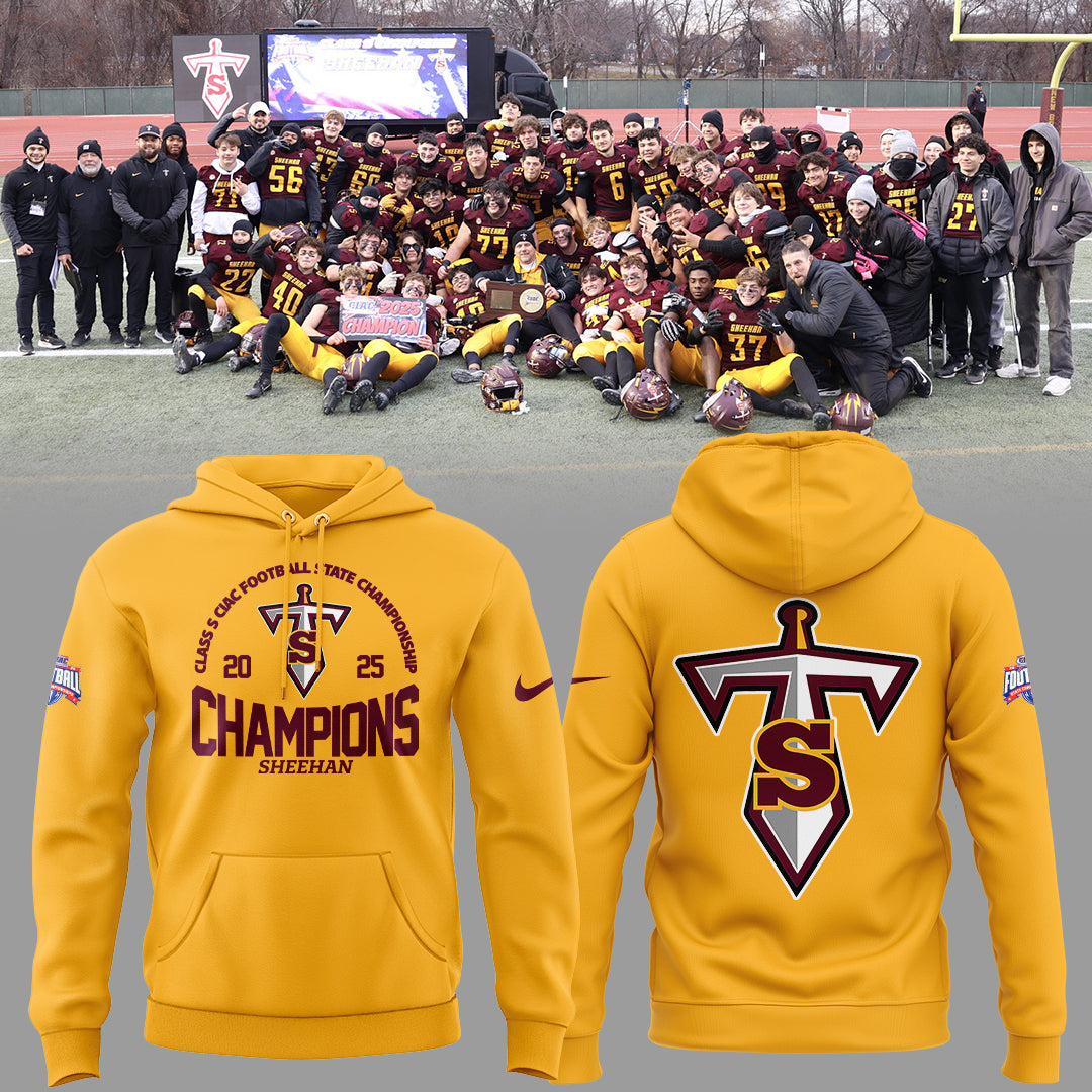 Limited Edition Sheehan Champions🏆Class S 𝐅𝐨𝐨𝐭𝐛𝐚𝐥𝐥 𝐂𝐡𝐚𝐦𝐩𝐢𝐨𝐧𝐬𝐡𝐢𝐩 2025 Hoodie