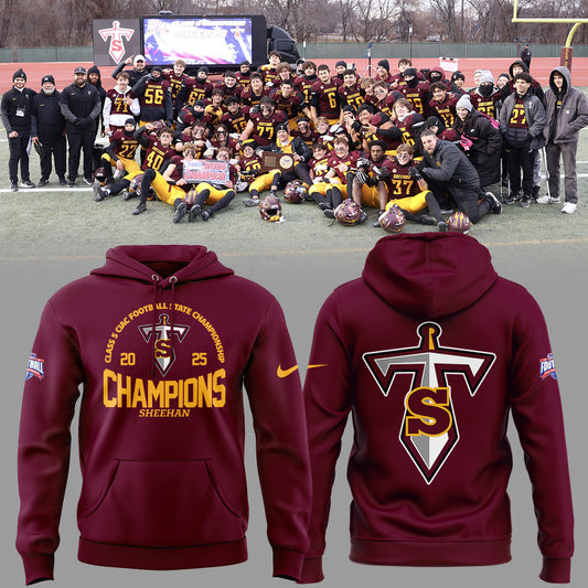 Limited Edition Sheehan Champions🏆Class S 𝐅𝐨𝐨𝐭𝐛𝐚𝐥𝐥 𝐂𝐡𝐚𝐦𝐩𝐢𝐨𝐧𝐬𝐡𝐢𝐩 2025 Hoodie