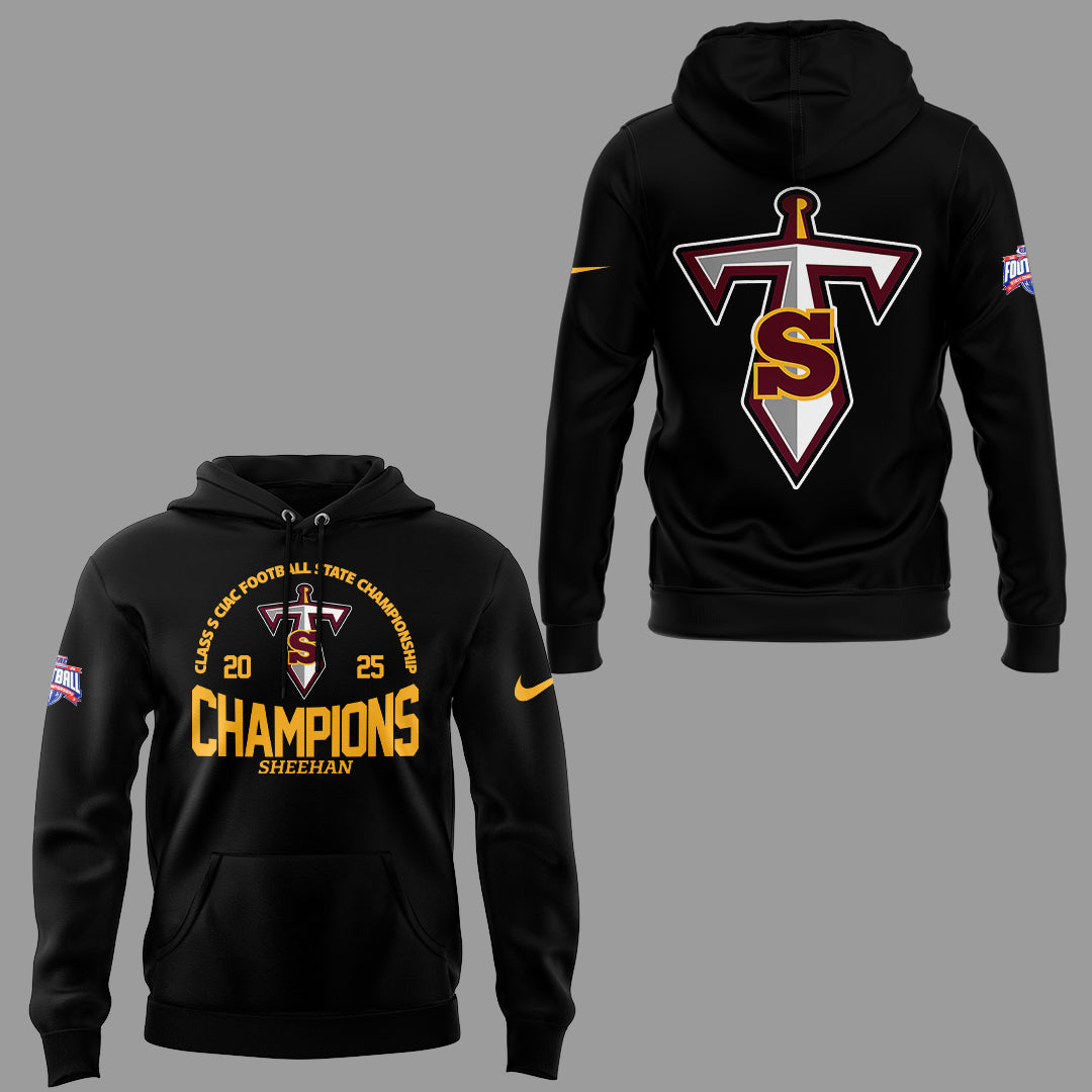 Limited Edition Sheehan Champions🏆Class S 𝐅𝐨𝐨𝐭𝐛𝐚𝐥𝐥 𝐂𝐡𝐚𝐦𝐩𝐢𝐨𝐧𝐬𝐡𝐢𝐩 2025 Hoodie