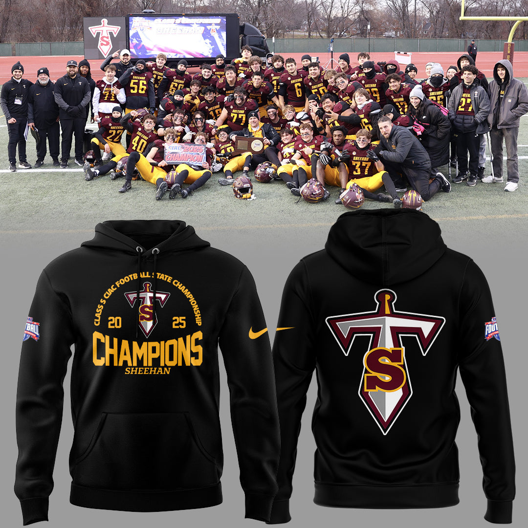 Limited Edition Sheehan Champions🏆Class S 𝐅𝐨𝐨𝐭𝐛𝐚𝐥𝐥 𝐂𝐡𝐚𝐦𝐩𝐢𝐨𝐧𝐬𝐡𝐢𝐩 2025 Hoodie