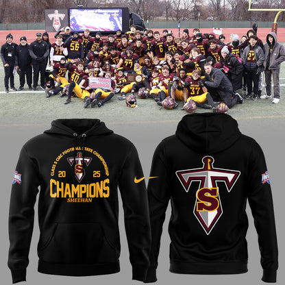 Limited Edition Sheehan Champions🏆Class S 𝐅𝐨𝐨𝐭𝐛𝐚𝐥𝐥 𝐂𝐡𝐚𝐦𝐩𝐢𝐨𝐧𝐬𝐡𝐢𝐩 2025 Hoodie