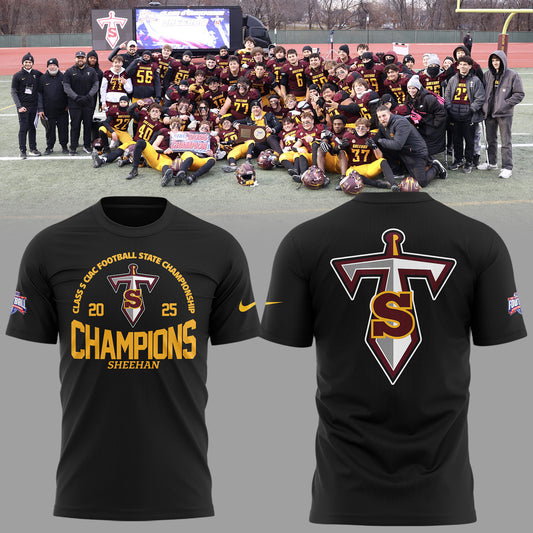 Limited Edition Sheehan Champions🏆Class S 𝐅𝐨𝐨𝐭𝐛𝐚𝐥𝐥 𝐂𝐡𝐚𝐦𝐩𝐢𝐨𝐧𝐬𝐡𝐢𝐩 2025 T-Shirt