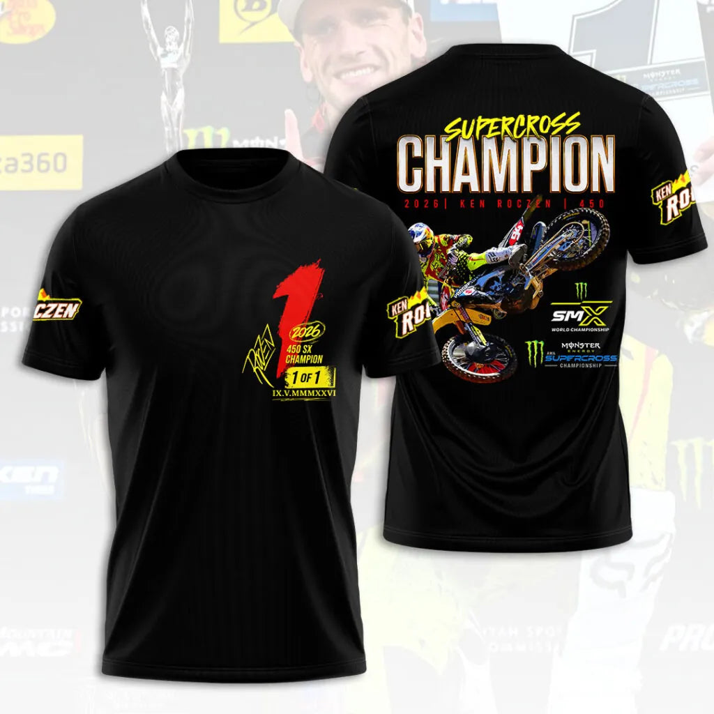 Limited Edition Ken Roczen 450SX Supercross Champion 2026 Shirt