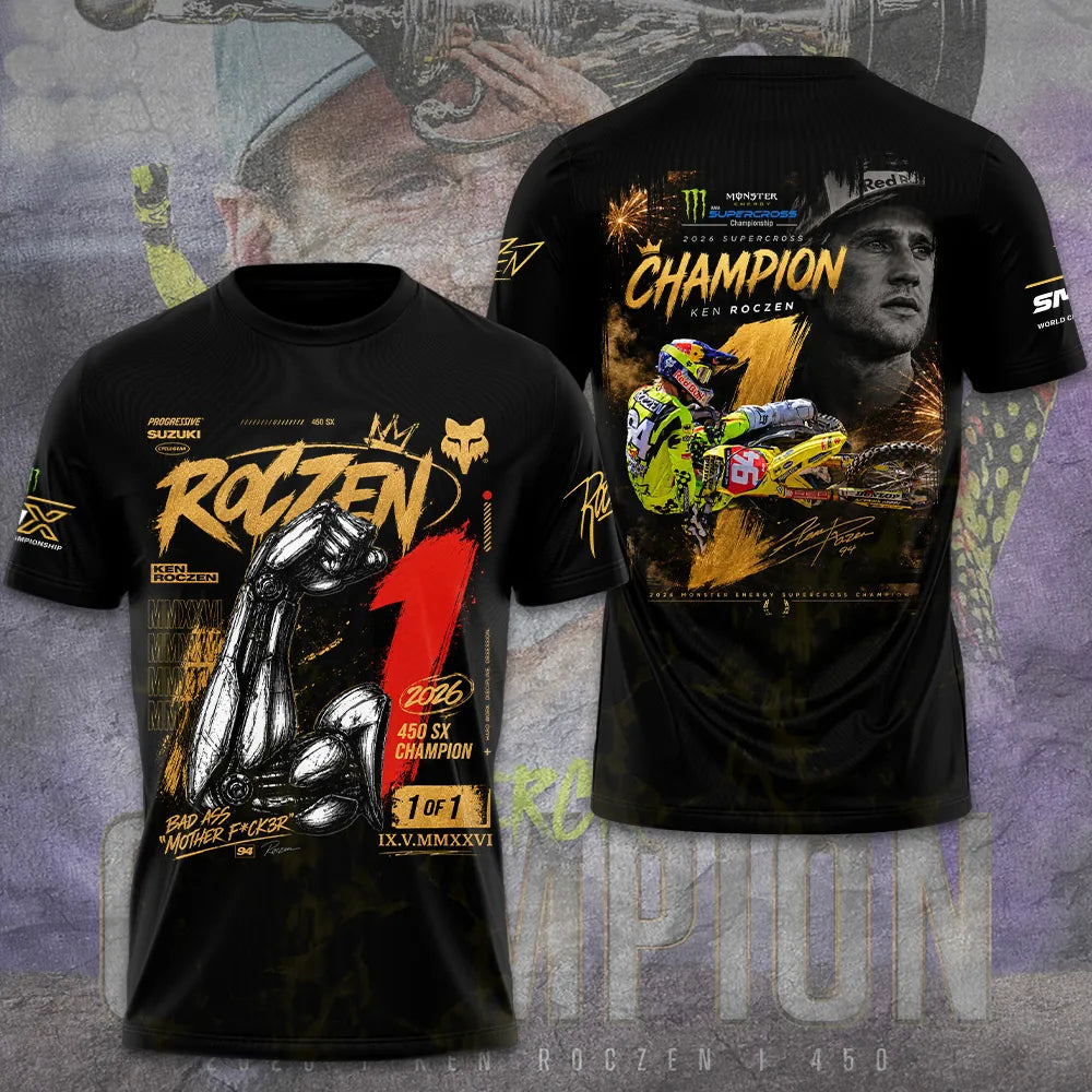 Limited Edition Ken Roczen 450SX Supercross Champion 2026 Shirt