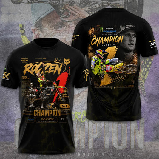 Limited Edition Ken Roczen 450SX Supercross Champion 2026 Shirt