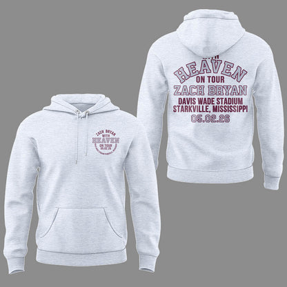 Limited Edition “With Heaven On Tour 2026.” at Davis Wade Stadium Starkville, Mississippi Hoodie-LL2600504003