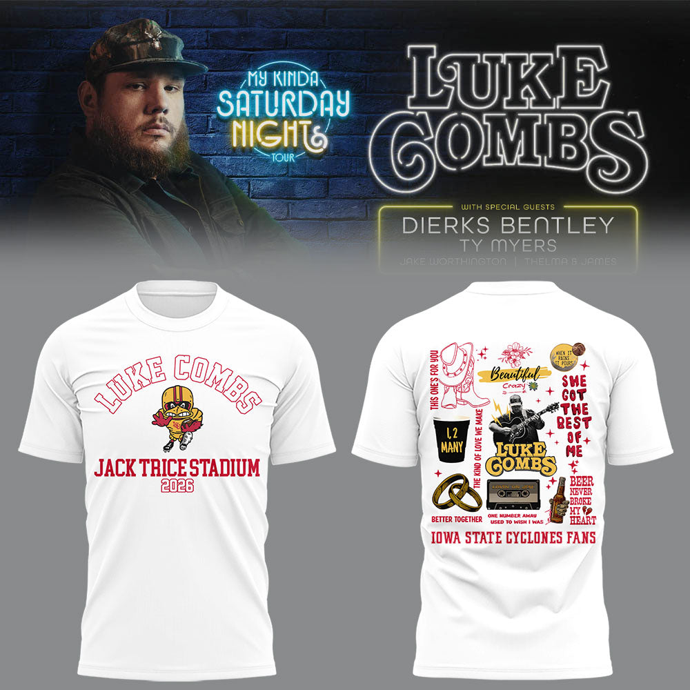 Limited Edition “My Kinda Saturday Night Tour” at Jack Trice Stadium Tshirt-LL260408001