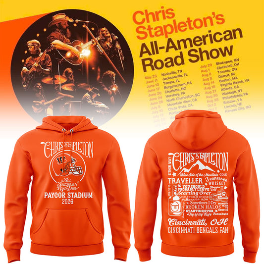 Limited Edition Cincinnati Bengals x Chris Stapleton “All-American Road Show” Hoodie
