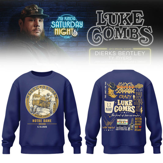 Limited Edition “My Kinda Saturday Night Tour” at Notre Dame Stadium Sweatshirt-LL26042042