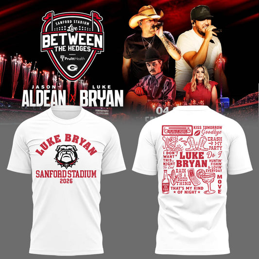 Limited Edition LB “Live Between The Hedges” At Sanford Stadium Tshirt-LL260421001