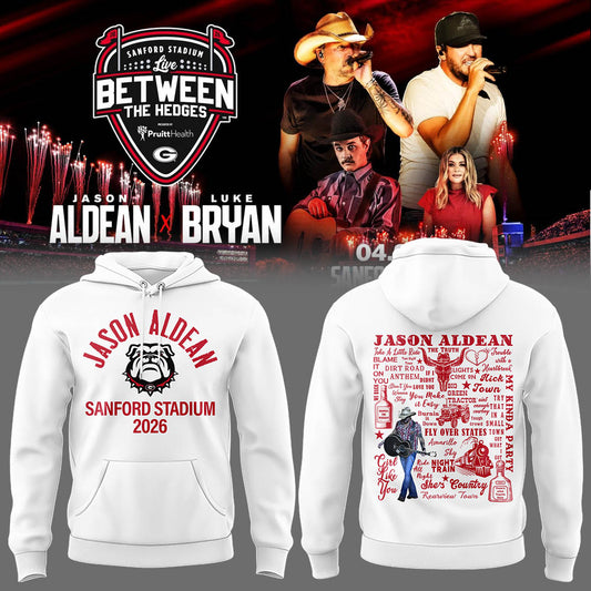 Limited Edition JA “Live Between The Hedges” At Sanford Stadium Hoodie-LL260421020