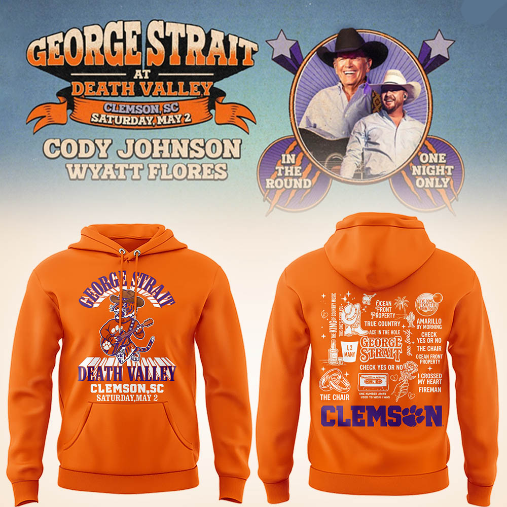 G.Strait 2026 “One-Night Only” Concert at Clemson Memorial Stadium 🤠🎸🐾Hoodie