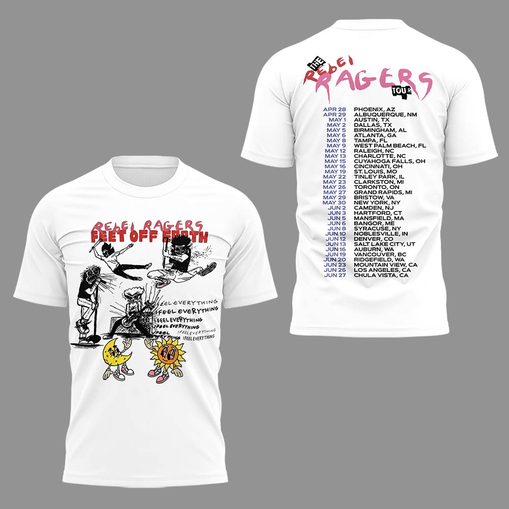 Limited Edition The Rebel Ragers Tour 2026 Tshirt-LL260503003