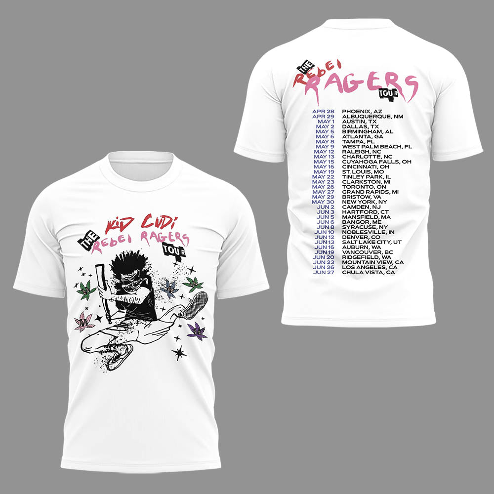 Limited Edition The Rebel Ragers Tour 2026 Tshirt-LL260503006