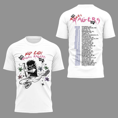 Limited Edition The Rebel Ragers Tour 2026 Tshirt-LL260503006