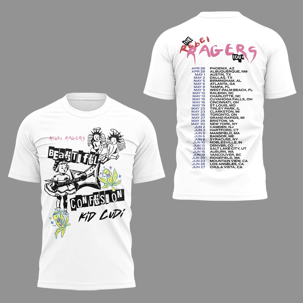 Limited Edition The Rebel Ragers Tour 2026 Tshirt-LL260503012