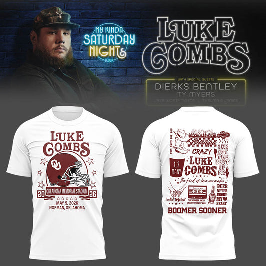 Limited Edition “My Kinda Saturday Night Tour” at Oklahoma Memorial Stadium Tshirt-LL260506001