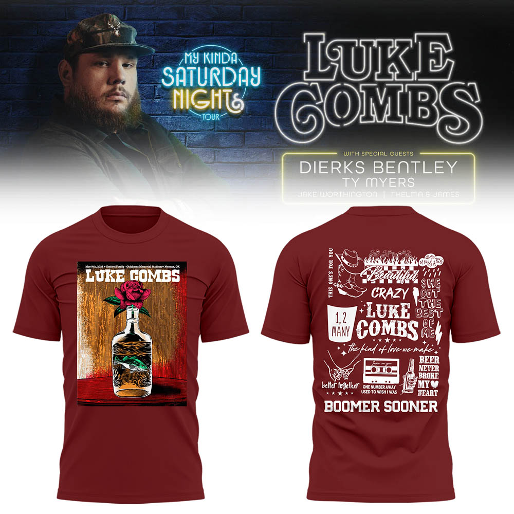 Limited Edition “My Kinda Saturday Night Tour” at Oklahoma Memorial Stadium Tshirt-LL260506005