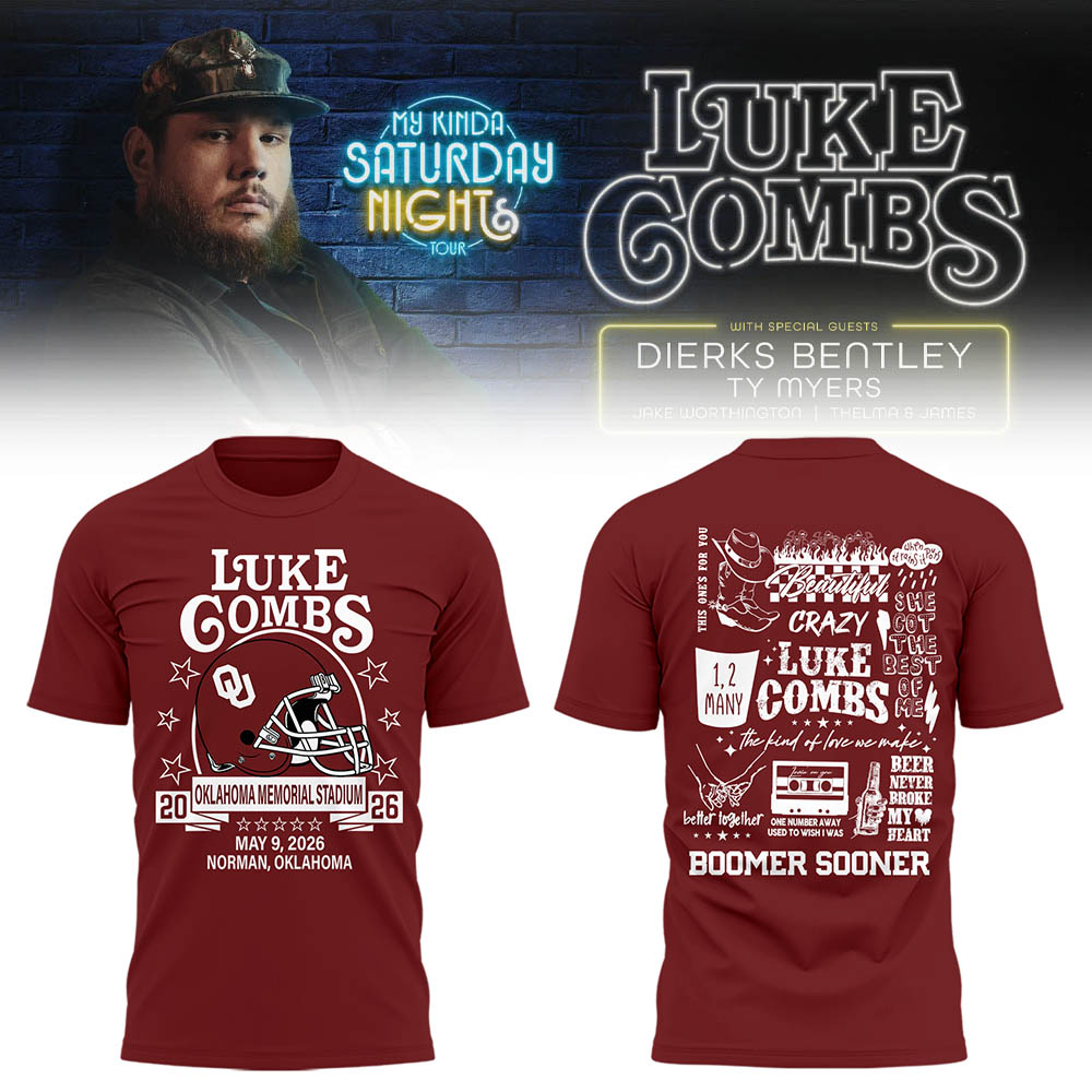 Limited Edition “My Kinda Saturday Night Tour” at Oklahoma Memorial Stadium Tshirt-LL260506007